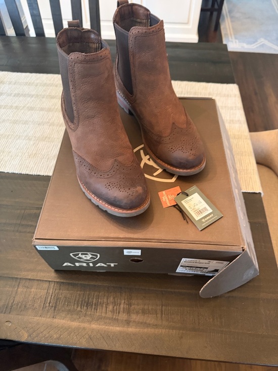 Ariat Shoes - Ariat Brown Leather Ankle Booties